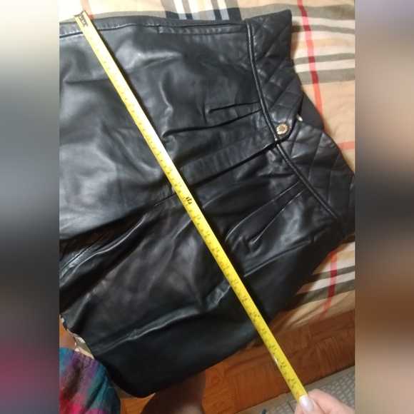 Leather Sandro Shorts size 42 US 10 - Picture 7 of 10